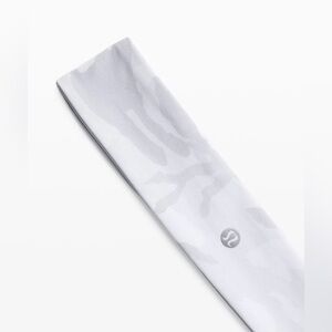 Lululemon Fly Away Tamer Headband | White Camo